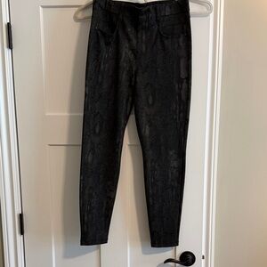 Liverpool Black Snakeskin Pants